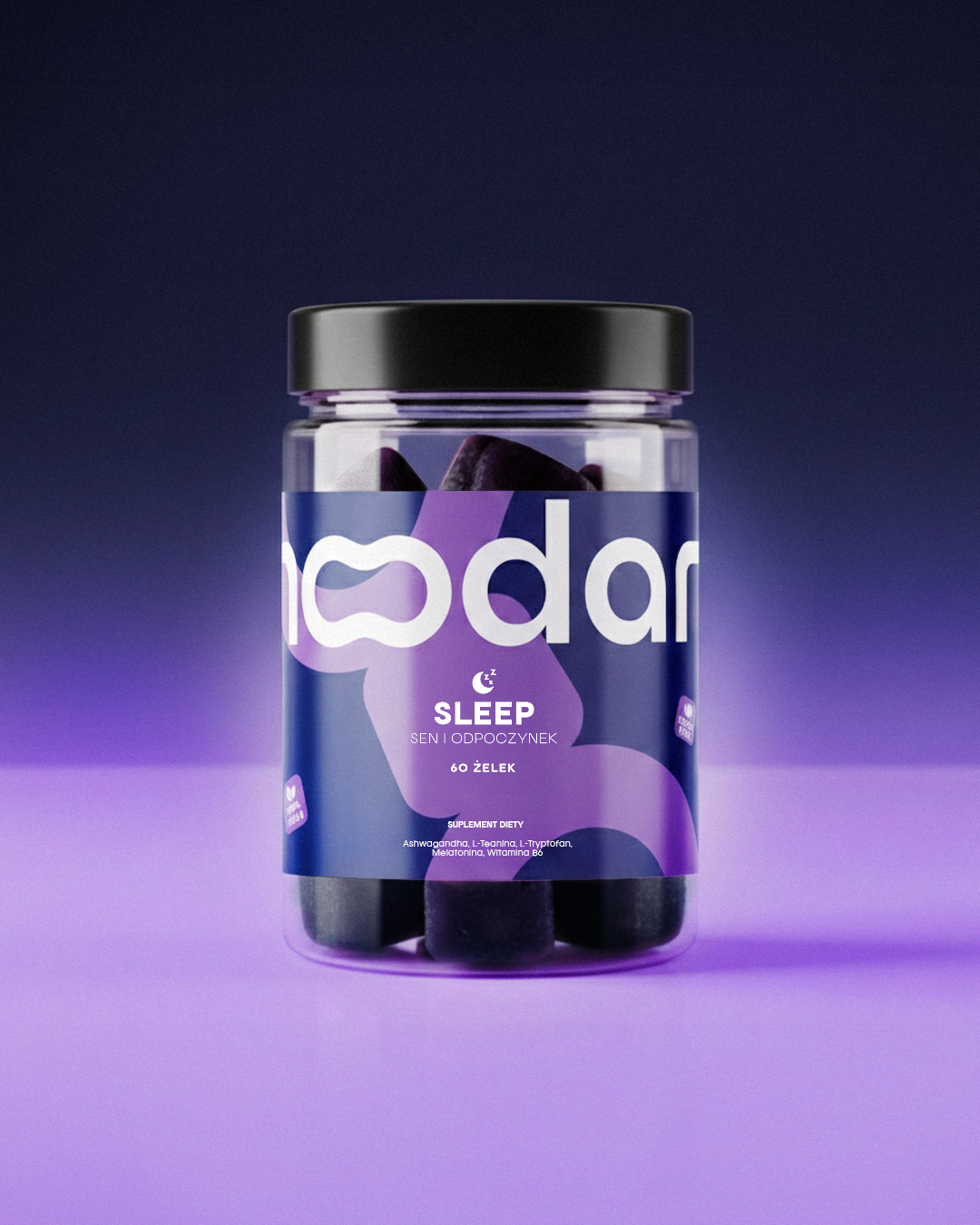 Moodary Sleep ,  żelki z melatoniną